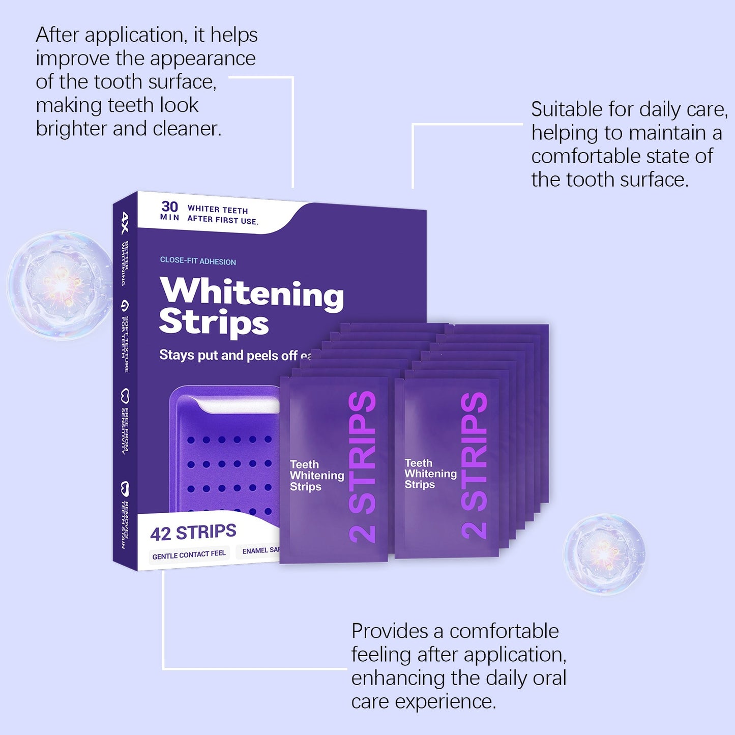 Bright Smile Co. PAP+ Purple Whitening Strips ? Advanced Kit